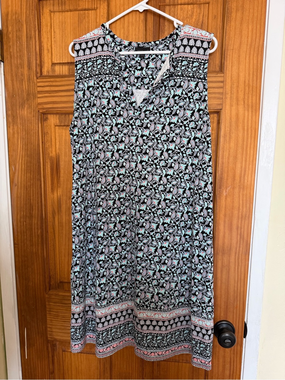 J.Jill Wearever Collection Sleeveless Floral A-Line Dress